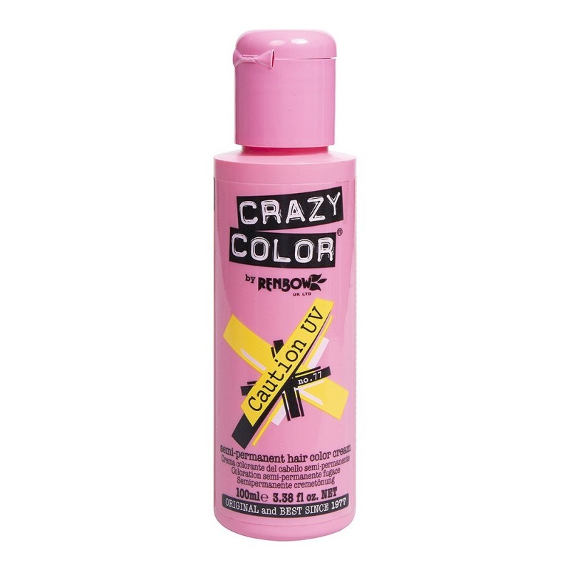 CRAZY COLOR 77. Caution - Vopsea Semi-Permanentă Păr - 100ml