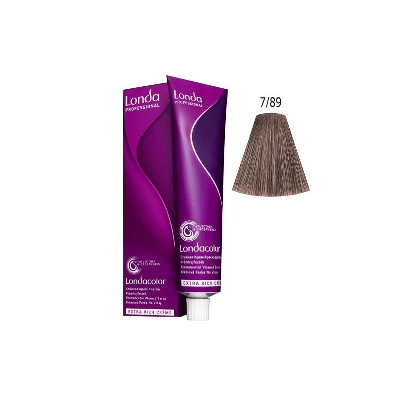 7/89 - blond mediu perlat cendre - Londacolor | Londa Professional | Vopsea de par permanent - 60 ml
