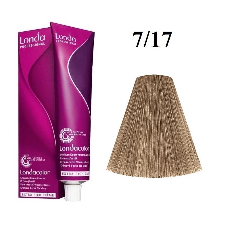 7/17 - blond mediu cenusiu maro - Londacolor | Londa Professional | Vopsea de par permanent - 60 ml