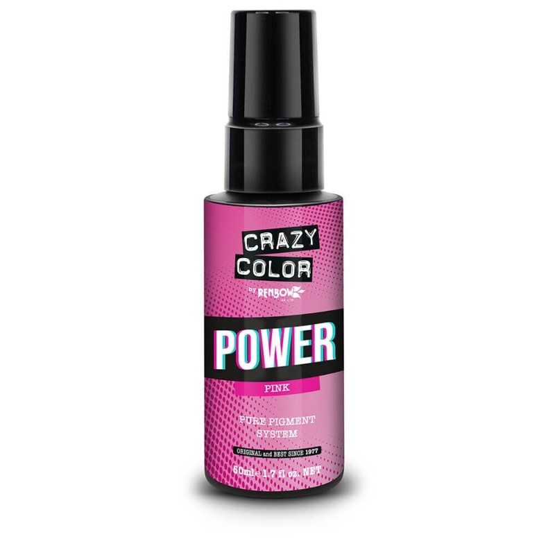 Pigment semipermanent Crazy Color Roz 50ml pentru culoare vibrantă. Formula fără amoniac, ideală pentru transformări îndrăznețe 