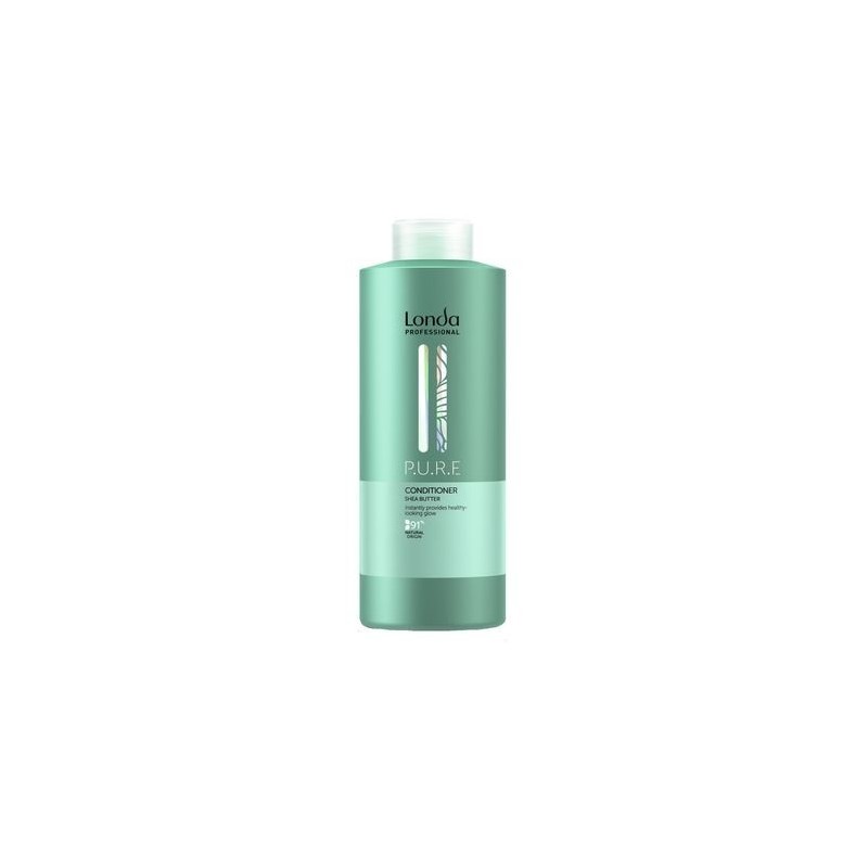 Londa Professional Pure Balsam cu unt de shea 1000ml, formulă vegană pentru hidratare și regenerare intensă a părului uscat. Făr