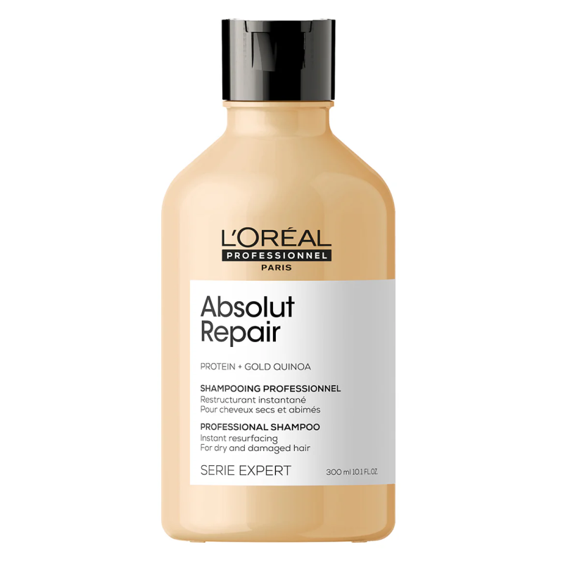 Sampon profesional L'Oréal Professionnel Absolut Repair 300ml pentru repararea intensivă a părului foarte deteriorat cu quinoa a