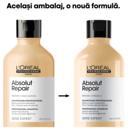 Sampon profesional L'Oréal Professionnel Absolut Repair 300ml pentru repararea intensivă a părului foarte deteriorat cu quinoa a