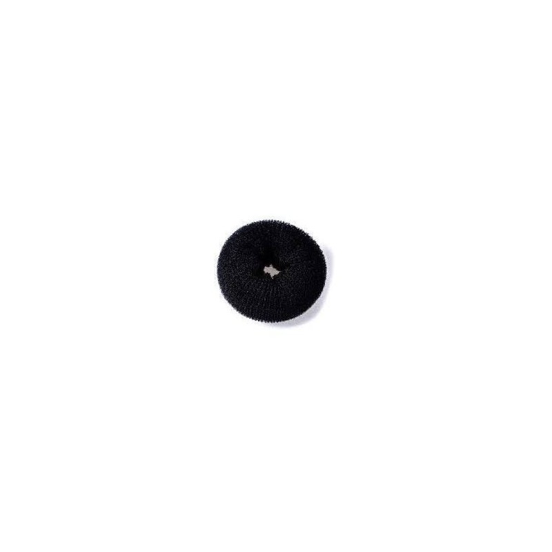 Burete de coc negru SALONSHOP, diagonală 8cm, pentru coafuri voluminoase și elegante. Ideal pentru cocuri rapide, rezistente. Ac
