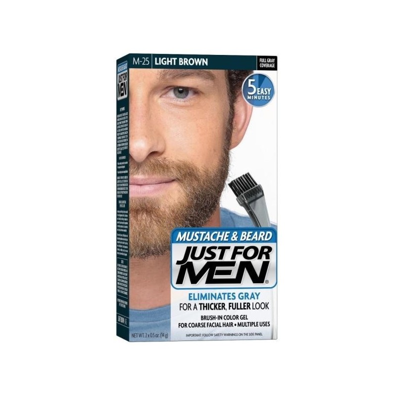 Light brown | M-25 | vopsea de barba | just for men
