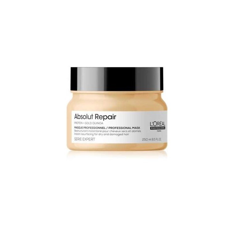 Masca L'Oréal Absolut Repair 250ml cu quinoa și proteine pentru restructurarea instantanee a părului foarte deteriorat, oferind 