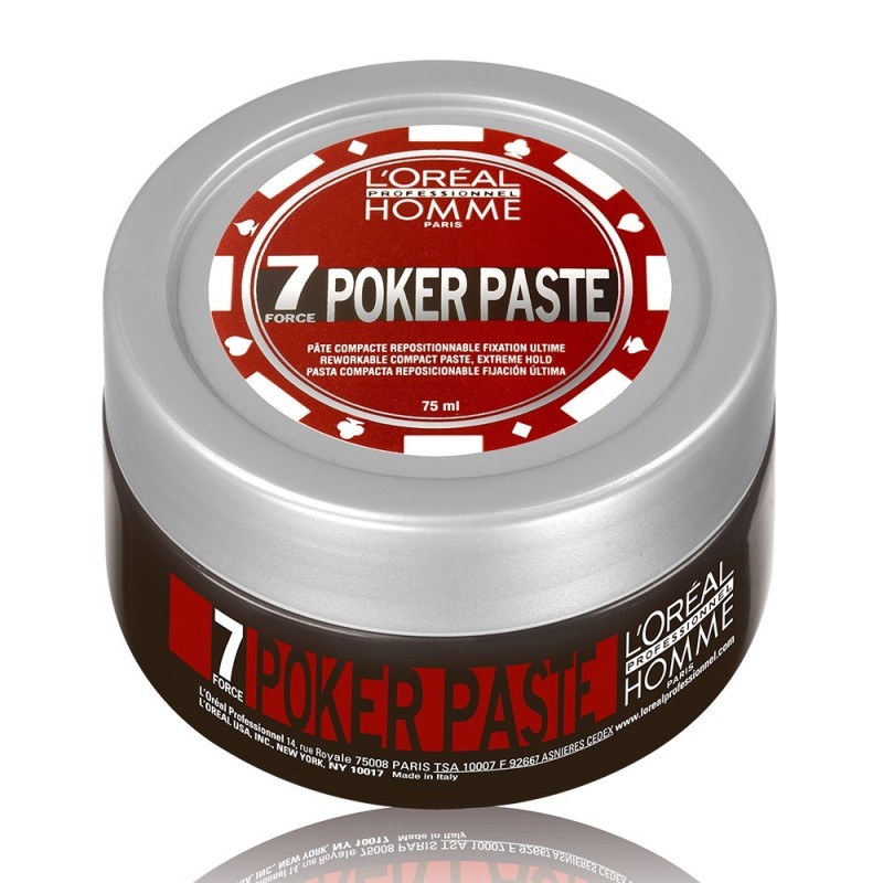 Pasta profesionala modelatoare pentru barbati l'oréal professionnel homme poker paste,  75ml