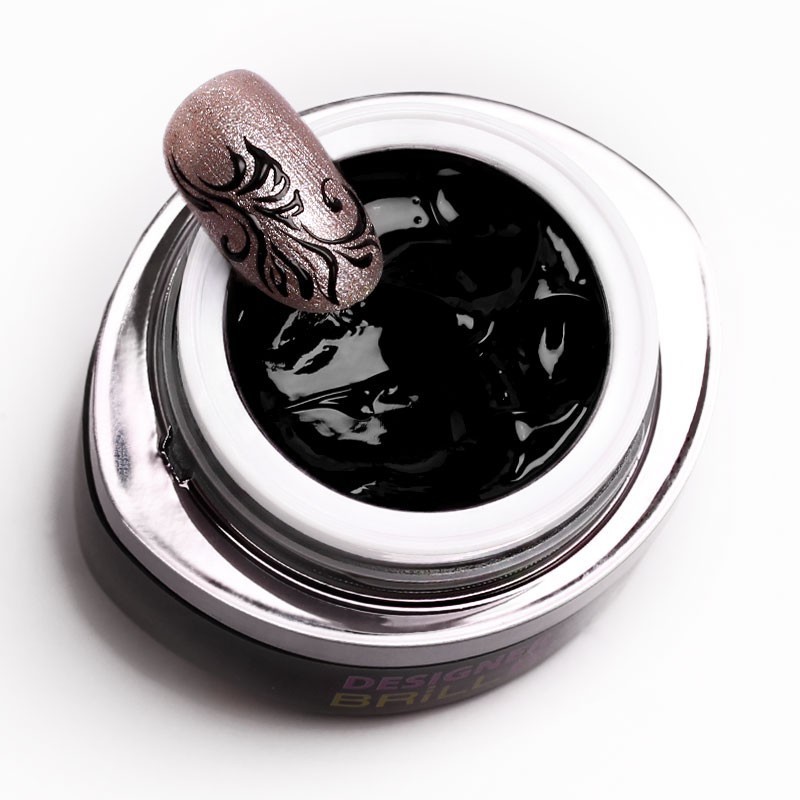 Designer gel black | 3ml | BrillBird