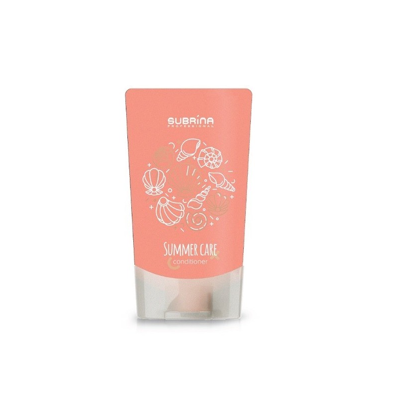 Subrina Summer Care Balsam 200ml pentru protecție solară și hidratare intensă a părului deshidratat, ideal pentru vară.