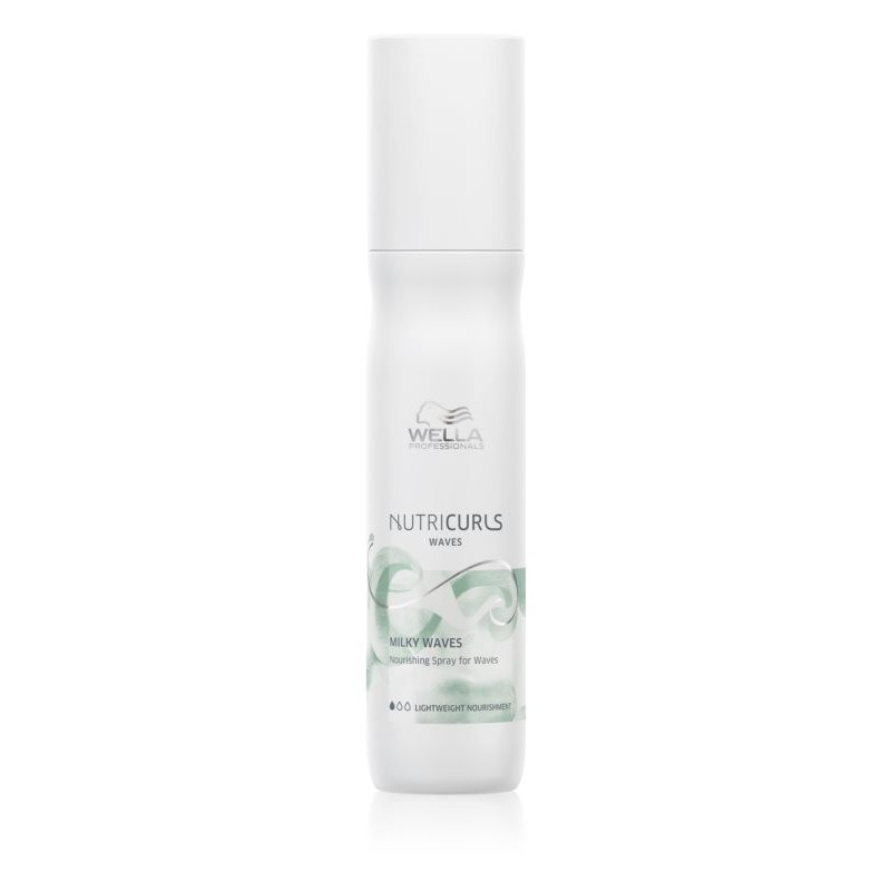 Wella | nutricurls waves - milky waves - spray nutritiv pentru par ondulat - 150ml