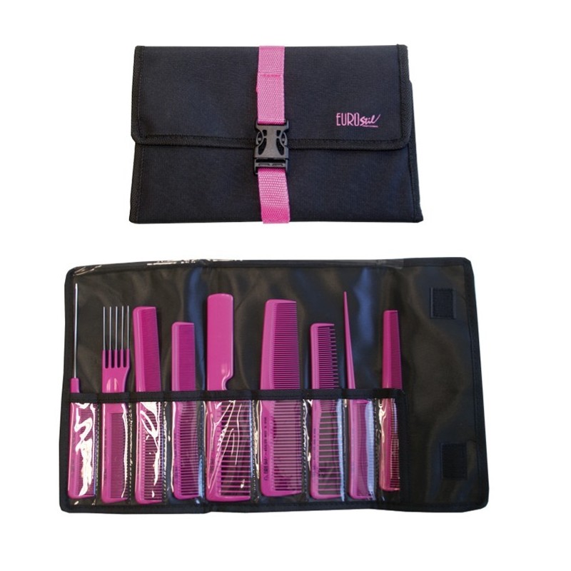 Eurostil | | set de piepteni - 9buc/set - 03928/99 - pink