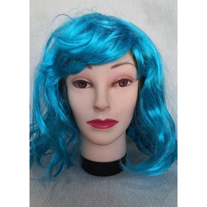 Hair club | peruca carnaval - cleo - albastru deschis