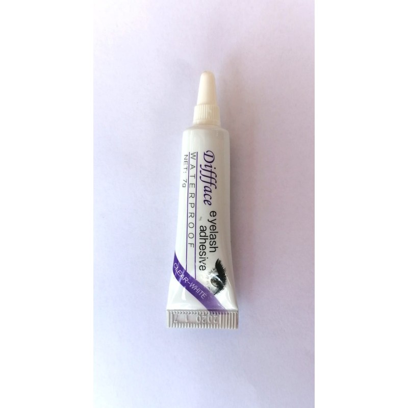 Difface - adeziv pentru gene false - transparent/alb