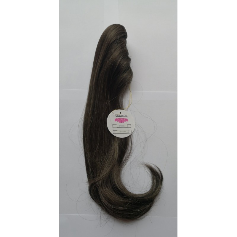 Coada din par artificial | wrap - 50cm - medium brown