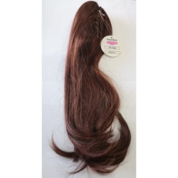 Coada din par artificial | clama - 50cm - chestnut