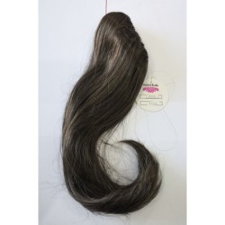 Coada din par artificial | clama - 50cm - medium brown