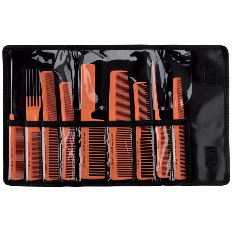 Eurostil | | set de piepteni - 9buc/set - 03928/99 - orange