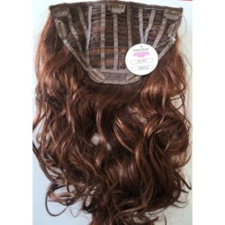 Extensii - plasa clip on - sintetic - 55cm - chestnut