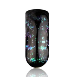 Chrome flakes - green- brillbird