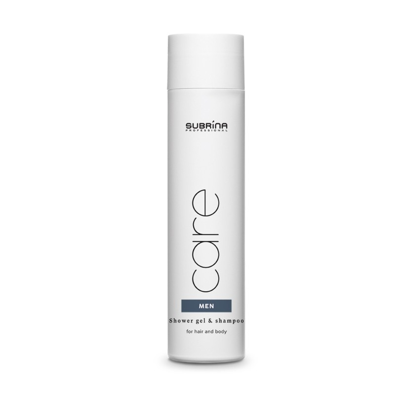 Sampon & gel de dus - subrina care men - subrina professional - 250 ml