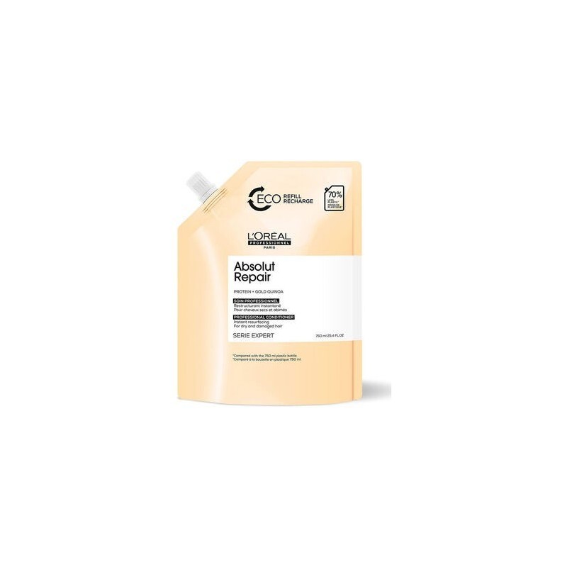 Loreal Absolut Repair Gold Quinoa Balsam Refill - 750ml