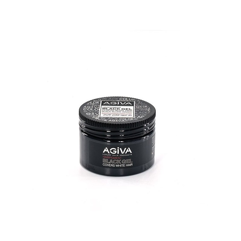 Agiva | Black Gel - Cover White Hair - Cu pigment negru - 250ml