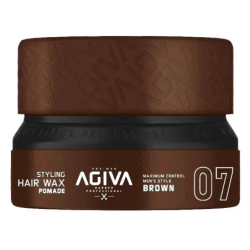 Agiva | Hair Wax 07 - Pomade Shine Finish High Control Brown - 155ml