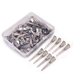 Mini clame metal pentru par 4,5 cm - 100buc