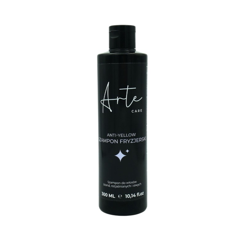 Arte Care Anti Yellow Sampon 300ml pentru păr blond/decolorat. Neutralizează tonurile galbene și menține nuanțe reci și vibrante
