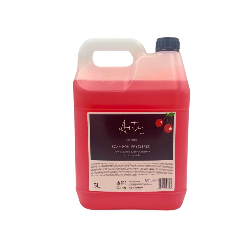 Flacon Arte Care Cherry Sampon 5000ml pentru hidratare și protecție intensă părului deteriorat, cu pH neutru, uz profesional/zil