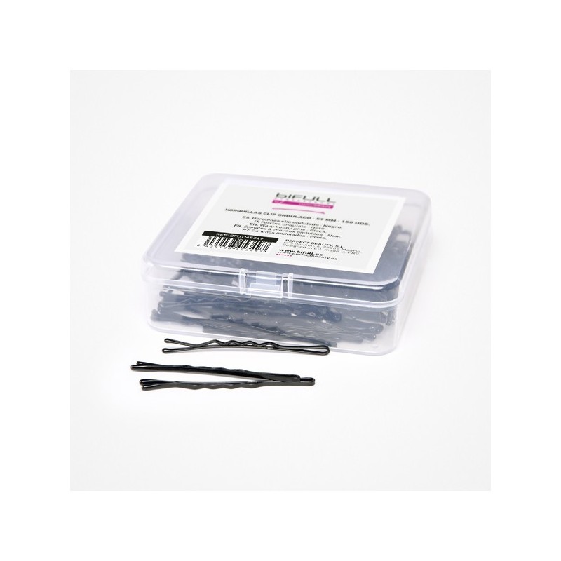 PB Set agrafe ondulate negre 59mm - 150buc