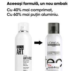 Loreal Tecni Art Fix Anti-Frizz Spray fixativ - 250ml Force 4 New