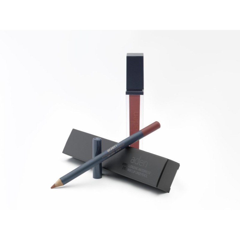 Aden Set ruj lichid + creion de buze 06 - force