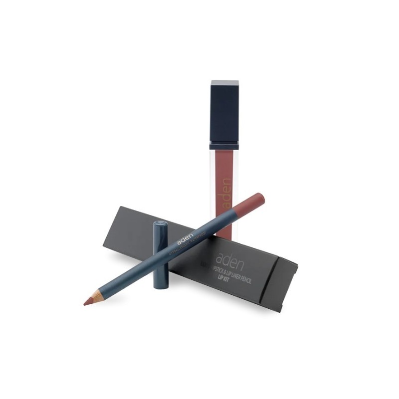 Aden Set ruj lichid + creion de buze 22 - corset