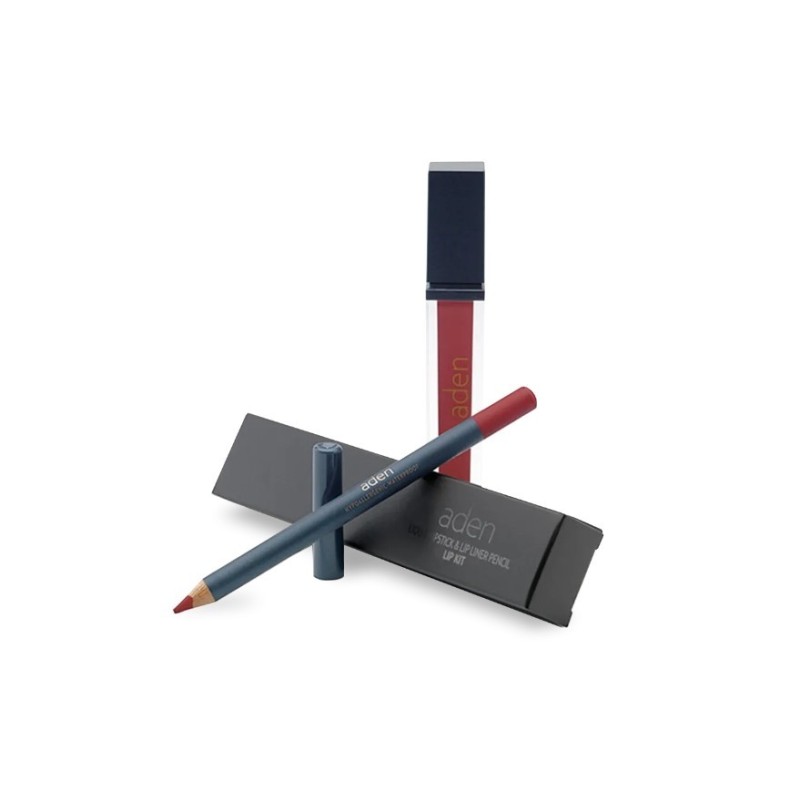 Aden Set ruj lichid + creion de buze 32 - spice