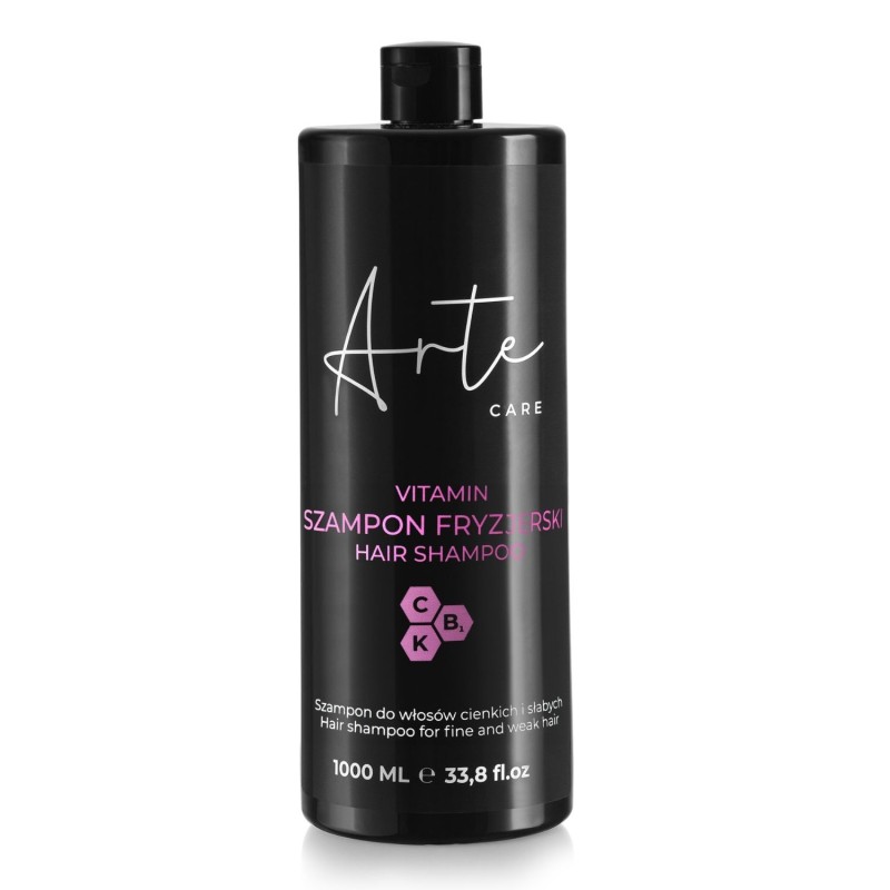 Șampon profesional ARTE Care Vitamine 1000ml pentru păr sănătos, fortificat și strălucitor. Hidratează, repară și redă vitalitat