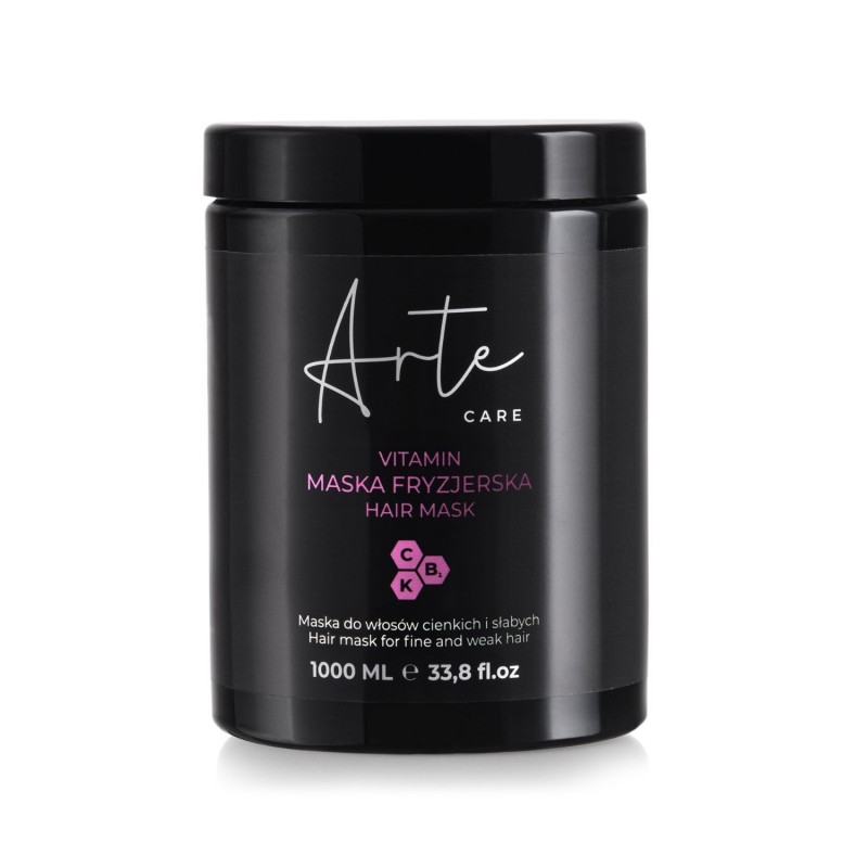 Recipient ARTE Care Vitamin Mască de Păr Profesională 1000ml, pentru regenerare intensivă, hidratare și vitalitate sporită. Idea