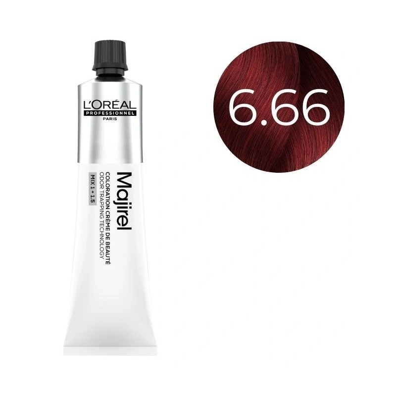 L'oreal professionel - majirel vopsea de par 60ml - 6,66 - New
