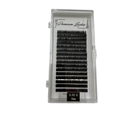 Premium lashes - gene false - fir cu fir - 0.03d - 8mm
