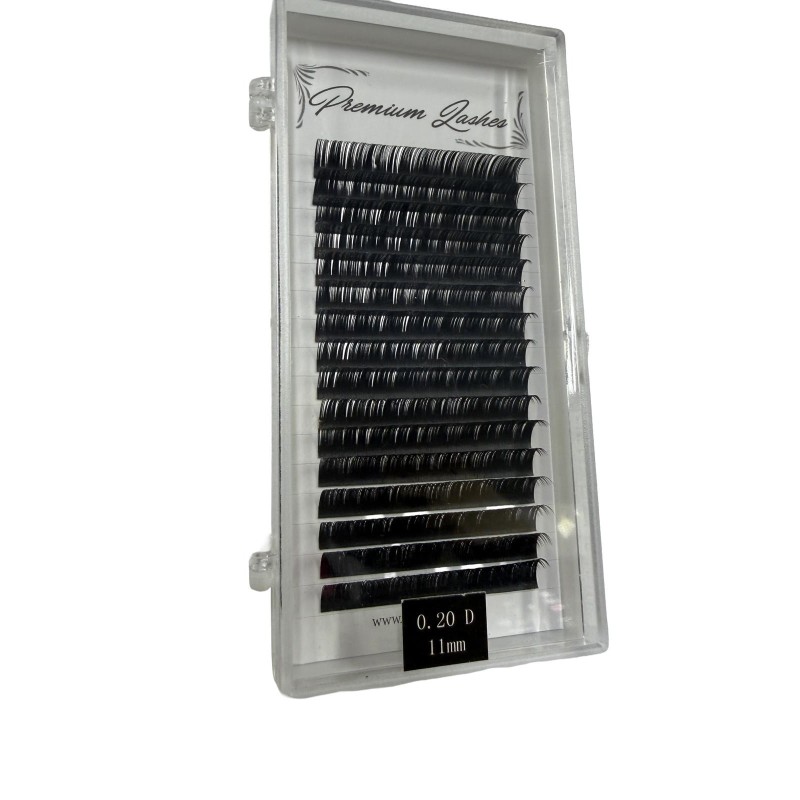 Premium lashes - gene false - fir cu fir - 0.20d - 11mm