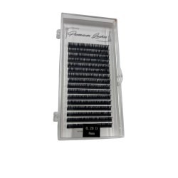 Premium lashes - gene false - fir cu fir - 0.20d - 8mm