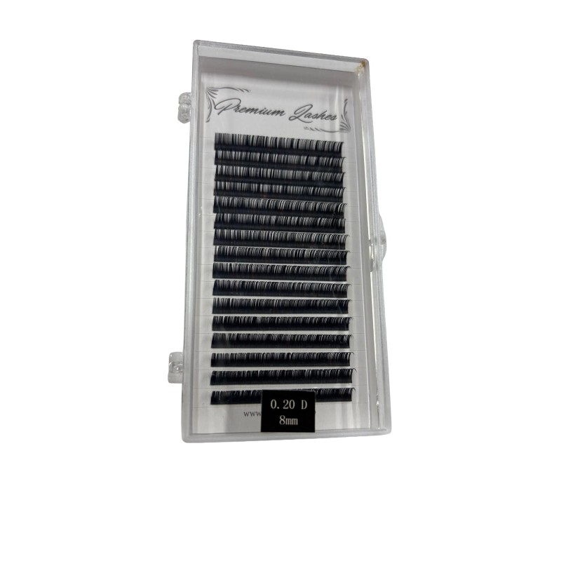 Premium lashes - gene false - fir cu fir - 0.20d - 8mm