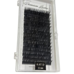 Premium lashes - gene false - fir cu fir - 0.07d - 11mm