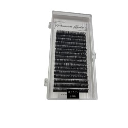 Premium lashes - gene false - fir cu fir - 0.15d - 9mm