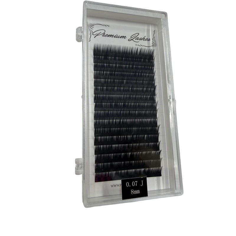 Premium lashes - gene false - fir cu fir - 0.07j - 8mm