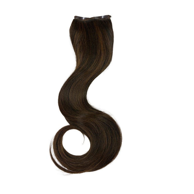 Extensii - thermoclip - sintetic - 45cm - light coffee