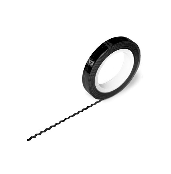 Banda decorativa - 6mm - Negru - Pearl Nails