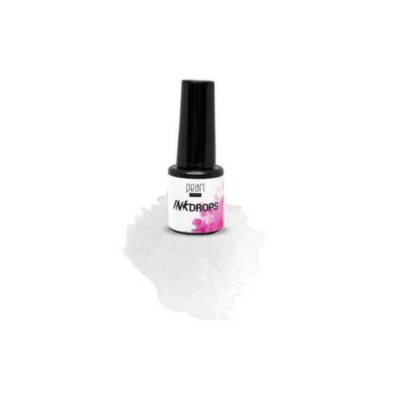 Inkdrops - Cerneala decorativa - Argintiu metal - nr. 49 - Pearl Nails