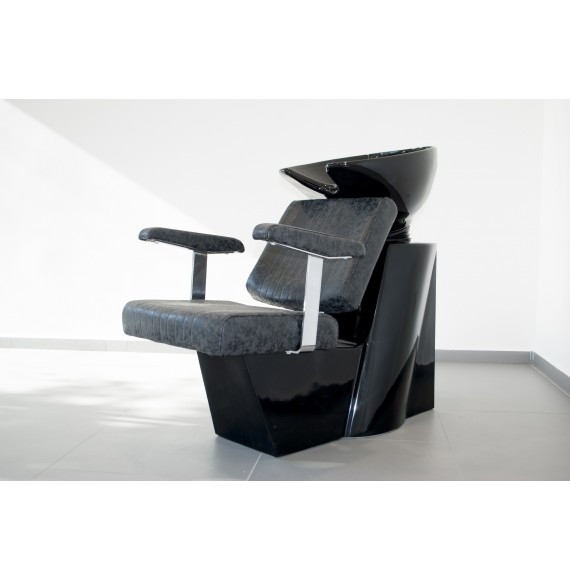 Salonshop - unitate de spalare - gri inchis cu vas negru - scafa Ref.14055