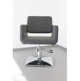 Salonshop - scaun pentru coafura - gri inchis - Ref.14066